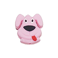 Голова собачки нежно розовая