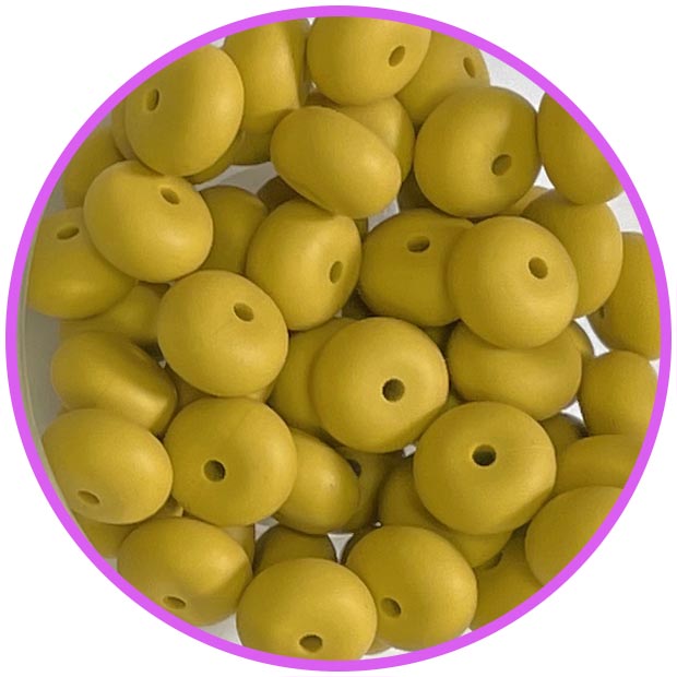 Силиконовый Abacus 14*8 мм Mustard