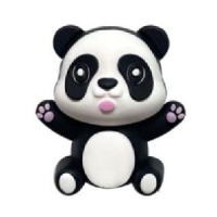 Панда 3Д черная Панда 3Д черная