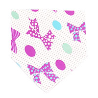 Нагрудник хлопковый Бантики с точкой