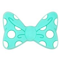 Бантик Светлая Бирюза в горошек