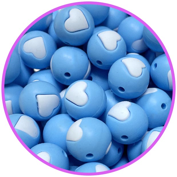 бусина голубая сердце pastel blue бусина голубая сердце pastel blue