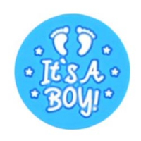 Бусина It's a Boy голубой