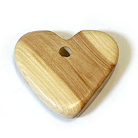 Сердце 1 подвеска можжевеловая (9505)