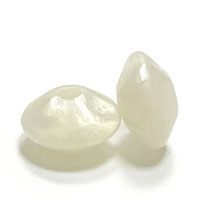 Линза 12 мм  Белый металлик силиконовая