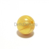 бусина Металлик  золотая 9 мм