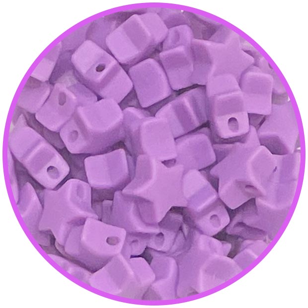 звезда мини  фиолетовая