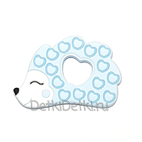 Ёжик с яблоком нежно голубой