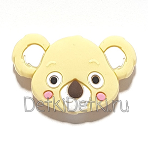 Голова коалы мини светло коричневая