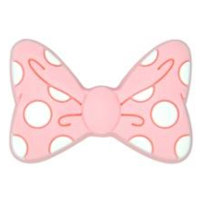 Бантик Candy Pink в горошек