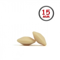 Линза 15 мм бежевая силиконовая