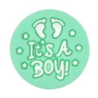 Бусина It's a Boy мята