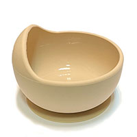 Миска силиконовая Кофе с молоком (без ложки)