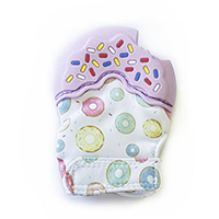 Варежка грызунок пончик сиреневый