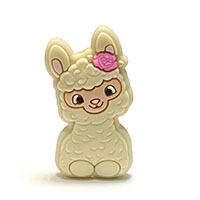 Лама синие глазки мини телесная