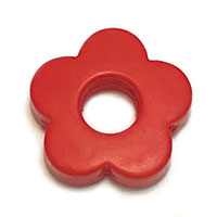 Цветок с отверстием новый красный