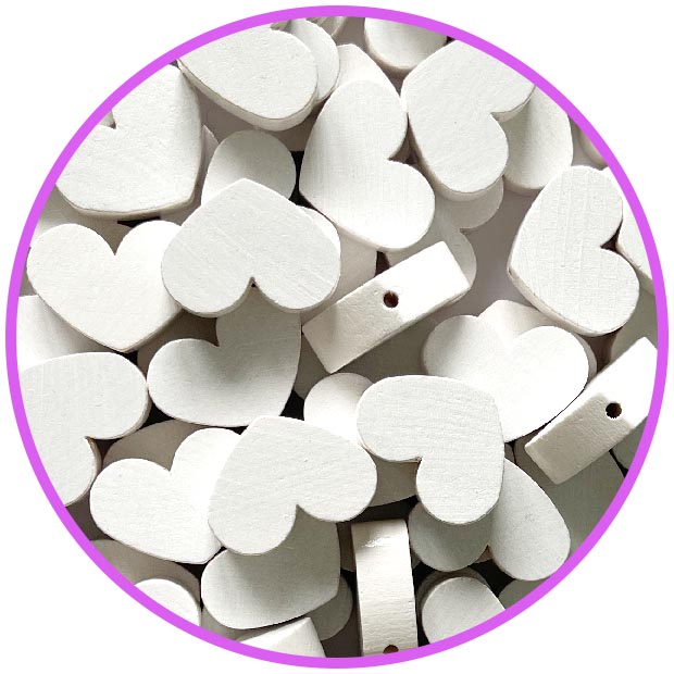 Сердце белое деревянное (германия)