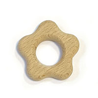 Подвеска бусина цветочек  (бук)