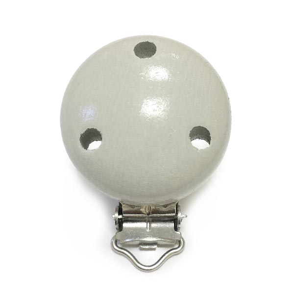 Клипса Светло Серый (деревянная, германия)