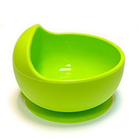 Миска силиконовая Салатовая (без ложки)