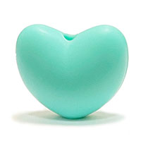 Сердечко светлая бирюза