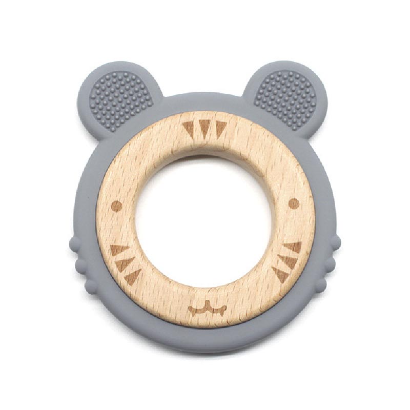 Тигр Серый на деревянном кольце