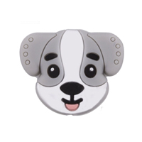 Голова собачки Светло серая Голова собачки Светло серая