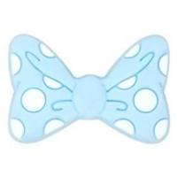 Бантик Pastel Blue в горошек