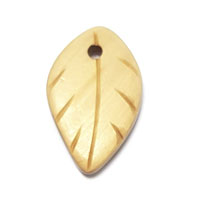 Подвеска Листок сглаженные края можжевеловый(9508)