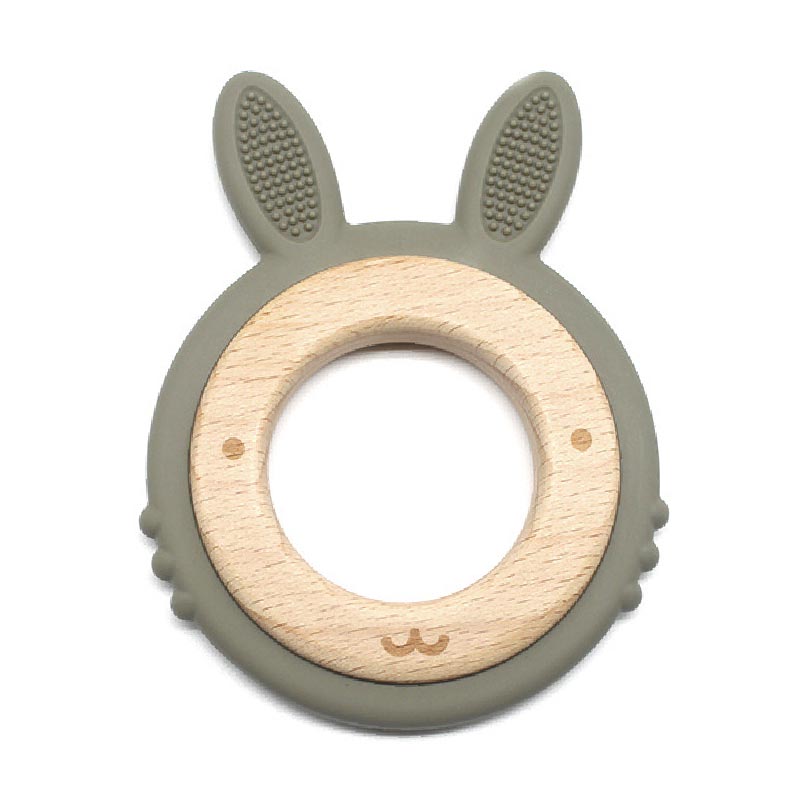 Зайчик Лён на деревянном кольце
