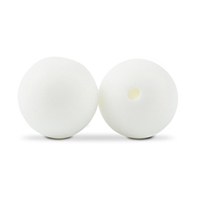 бусина белая 22 мм