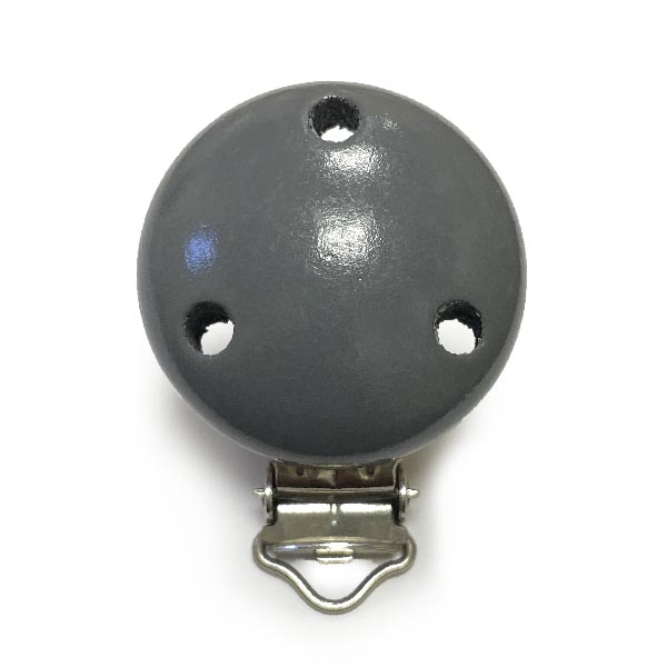 Клипса Серый (деревянная, германия)