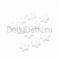 линза звездочка белая