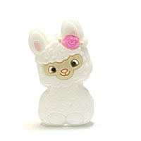 Лама синие глазки мини белая