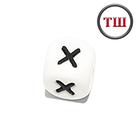 буква X (толстый шрифт, силикон)