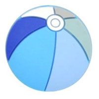 Мяч надувной мини Голубой Мяч надувной мини Голубой