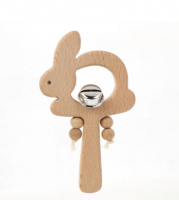 Погремушка из бука Зайчик