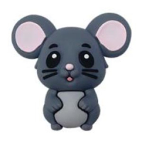 Мышонок 3Д серый Мышонок 3Д серый