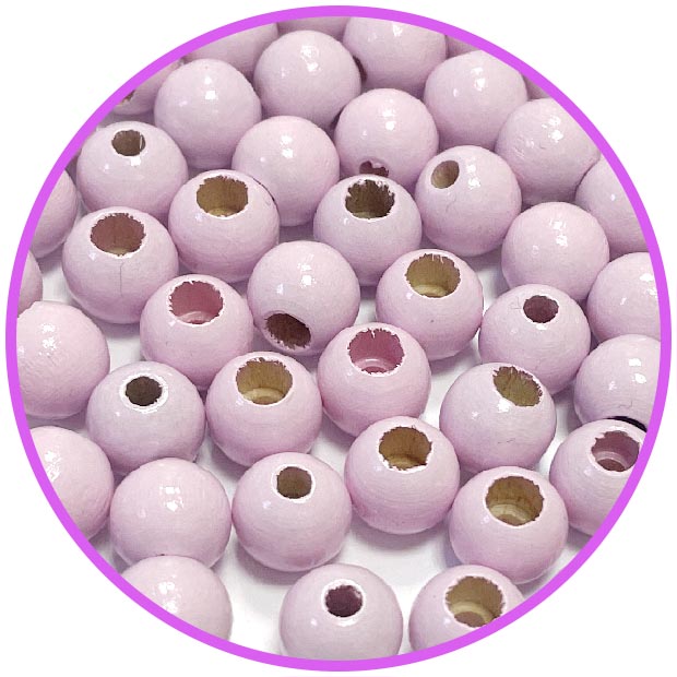 Бусина безопасности нежно розовая 10 мм (германия, дерево)