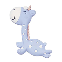 Жирафик лежит нежно голубой