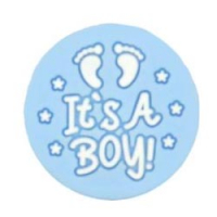 Бусина It's a Boy pastel blue
