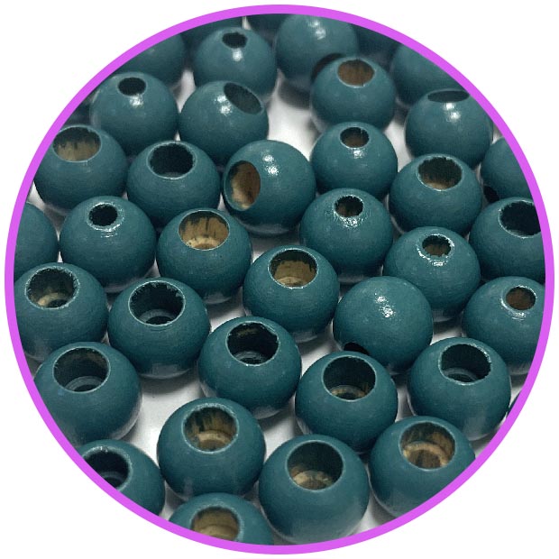 Бусина безопасности бирюза 10 мм (германия, дерево)