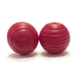 бусина Рифленая Красная бусина Рифленая Красная