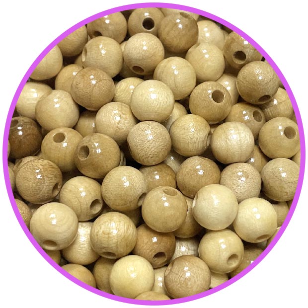 Бусина натуральная 10 мм (германия, дерево)