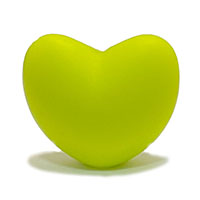 Сердечко светло салатовое