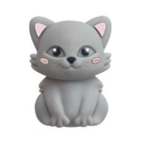 Котик 3Д светло серый Котик 3Д светло серый