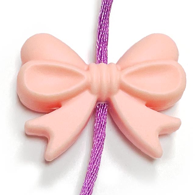 Бантик Candy Pink с ВЕРТИКАЛЬНЫМ ОТВЕРСТИЕМ