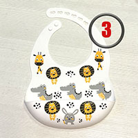 Нагрудник зауженный силиконовый Лев Алекс