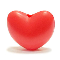 Сердечко новый красный
