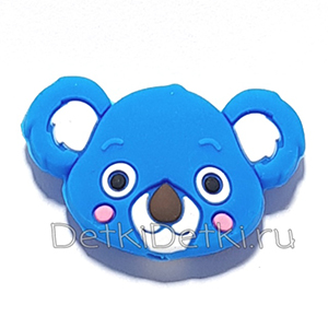 Голова коалы мини голубая